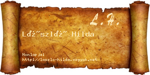 László Hilda névjegykártya
