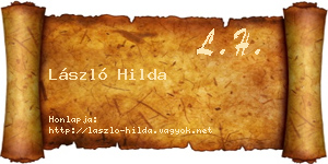 László Hilda névjegykártya
