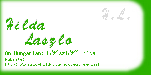 hilda laszlo business card